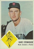1963 Fleer #30 Dave Stenhouse Baseball Card