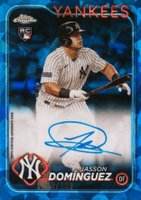 2024 Topps Chrome Sapphire Chrome Sapphire Autographs #CSAJDO Jasson Dominguez Baseball Card