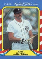 1987 Fleer Limited Edition #17 Kirk Gibson Baseball Card