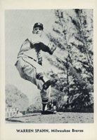 1961 Jay Publishing # Warren Spahn Pitching Baseball Card