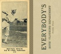 1916 Everybody's #170 Milton Stock Baseball Card