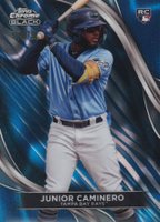2024 Topps Chrome Black #78 Junior Caminero Blue Lava Baseball Card