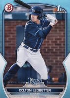 2023 Bowman Draft #BD34 Colton Ledbetter Sky Blue Baseball Card