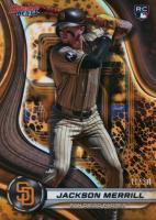 2024 Bowman's Best #56 Jackson Merrill Gold Refractor Baseball Card