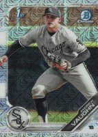 2019 Bowman Draft #BDC100 Andrew Vaughn Chrome-No Ball-Asia Refractor Baseball Card