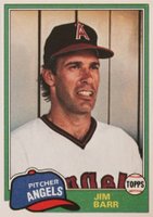 1981 Topps #717 Jim Barr Double print Baseball Card