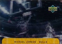 1997 Upper Deck Diamond Vision Dunk Vision #D1 Michael Jordan Basketball Card