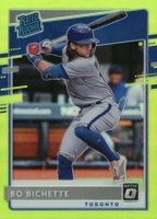 2020 Panini Donruss Optic #37 Bo Bichette Lime Green Baseball Card