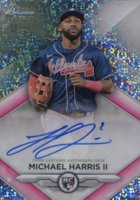 2023 Bowman Sterling Rookie Autographs #RAMH Michael Harris II Speckle Baseball Card