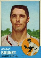 1963 Topps #538 George Brunet Baseball Card