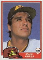 1981 Topps #847 John Urrea Traded Baseball Card