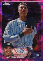 2023 Topps Chrome Update #USC35 Anthony Volpe Magenta/Purple Lava Lamp Refractor Baseball Card