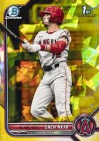 2022 Bowman Draft Chrome Sapphire Edition #BDC18 Zach Neto Yellow Baseball Card