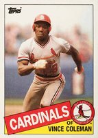 1985 Topps Traded #24T Vince Coleman Baseball Card