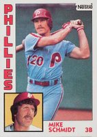 1984 Topps Nestle Hand Cut #700 Mike Schmidt Baseball Card