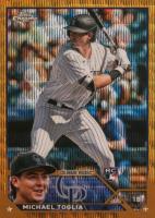 2023 Topps Chrome #87 Michael Toglia Gold Wave Refractor Baseball Card