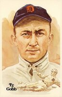 1980 Perez-Steele HOF Postcard #1 Ty Cobb Baseball Card