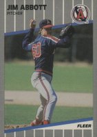 1989 Fleer Update #U-11 Jim Abbott Baseball Card