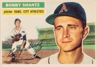 1956 Topps #261 Bobby Shantz Baseball Card