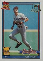 1991 Topps Desert Shield #756 Jeff Huson Baseball Card