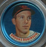 1965 Old London Coins # Brooks Robinson Baseball Card
