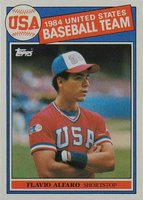 1985 Topps #391 Flavio Alfaro 84 USA Baseball Team Baseball Card