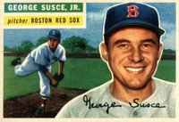 1956 Topps #93g George Susce Jr. Gray Back Baseball Card