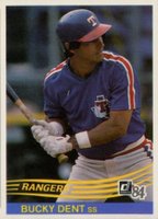 1984 Donruss #300 Bucky Dent Baseball Card