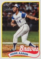 2024 Topps 1989 Topps Baseball #89B2-2 Hank Aaron Series 2 Baseball Card