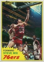 1981 Topps #92 Steve Mix East Basketball Card