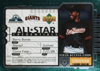 1998 Upper Deck All-Star Credentials #AS18 Barry Bonds Baseball Card