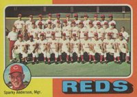 1975 Topps Mini #531 Reds Team Baseball Card