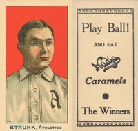 1910 Nadja Philadelphia Athletics # Amos Strunk Baseball Card