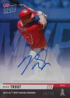 2019 Topps Now Award Winners #AW6B Mike Trout Autograph-Blue Baseball Card