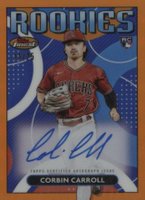 2023 Topps Finest Finest Rookies Design Variation Autographs #RDACC Corbin Carroll Orange Baseball Card