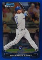 2012 Bowman Chrome #134 Salvador Perez Blue Refractor Baseball Card