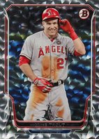 2014 Bowman #168 Mike Trout Silver Ice Baseball Card