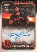 2024 Topps Chrome Rookie Autographs #RATF Tyler Fitzgerald Refractor Baseball Card