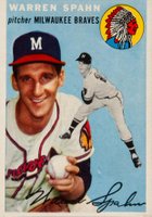 1954 Topps #20 Warren Spahn Baseball Card