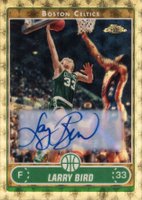 2006 Topps Chrome #151 Larry Bird Autograph-Superfractor 1/1 Basketball Card