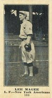 1916 Sporting News #108 Lee Magee Blank Back Baseball Card