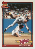 1991 Topps Tiffany #216 Greg Gagne Baseball Card
