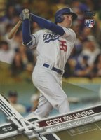 2017 Topps Update #US50 Cody Bellinger Swinging-Gold Baseball Card