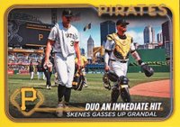 2024 Topps Update #US160 Paul Skenes/Yasmani Grandal Yellow Baseball Card