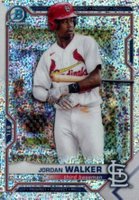 2021 Bowman Chrome Prospects #BCP146 Jordan Walker Speckle Refractor Baseball Card
