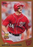 2013 Topps #1 Bryce Harper Looking Left-Gold Baseball Card