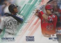 2019 Topps Historic Through-Lines #HTL5 Ken Griffey Jr./Mike Trout Baseball Card