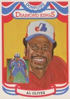 1984 Donruss #9 Al Oliver Diamond Kings-Steel Baseball Card