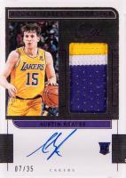 2021 Panini One and One Rookie Jersey Autographs #ARV Austin Reaves Blue Basketball Card