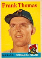 1958 Topps #409 Frank Thomas Baseball Card